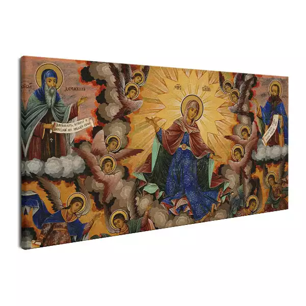 Obraz na płótnie Maryja w niebie wśród aniołów