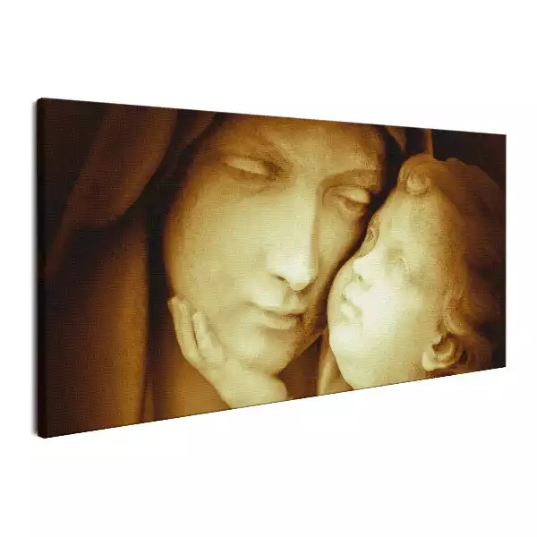 Obraz na płótnie Rzeźba Maryi z Jezusem