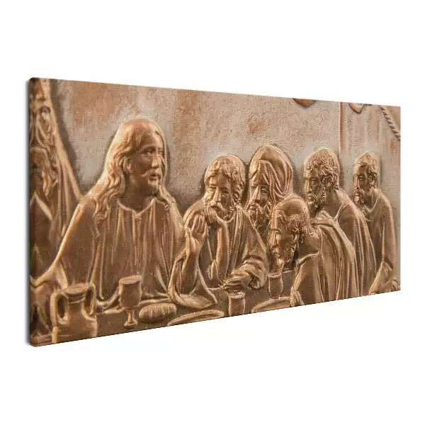 Obraz na płótnie Płaskorzeźba Jezus z Apostołami
