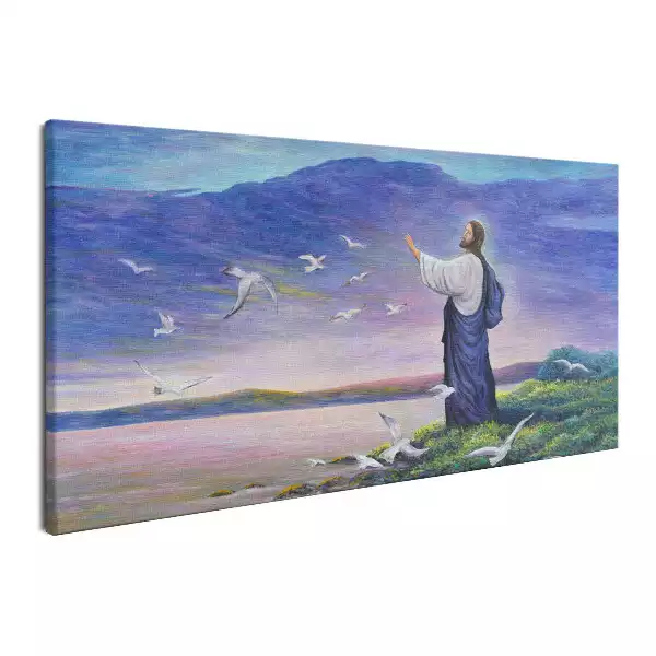 Obraz na płótnie Jezus Chrystus nad wodą