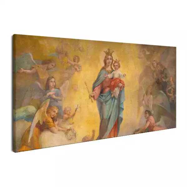 Obraz na płótnie Madonna Maryja Wspomożycielka wśród aniołów