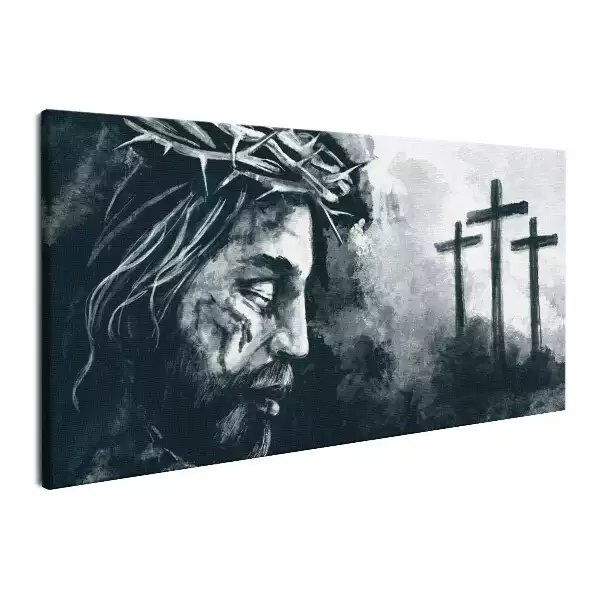 Obraz na płótnie Ukrzyżowanie Jezusa na krzyżu na Kalwarii