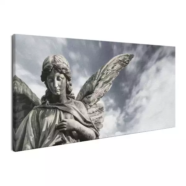 Obraz na płótnie Kamienna statua Anioła Stróża