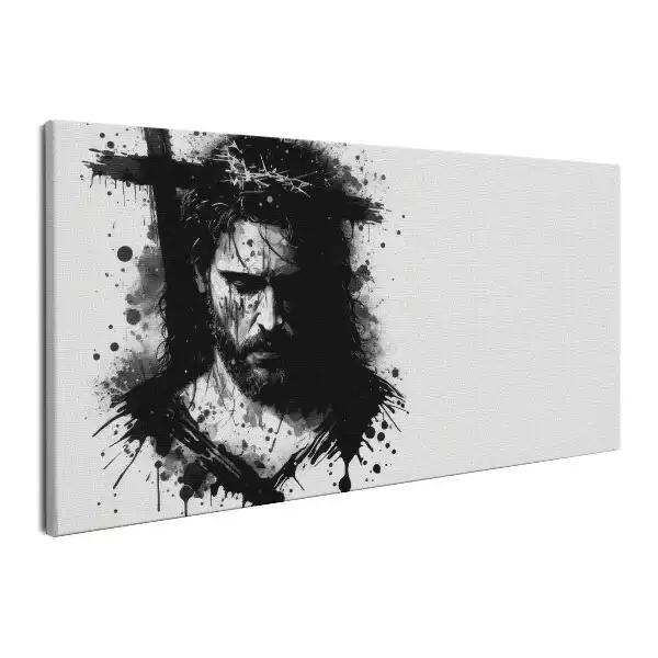 Obraz na płótnie Ilustracja Jezus w koronie cierniowej