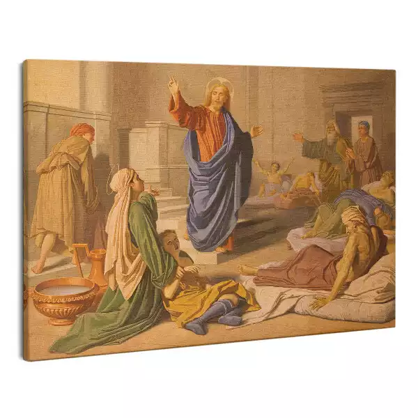 Zdjęcie na płótnie Jezus Uzdrowienie Cud