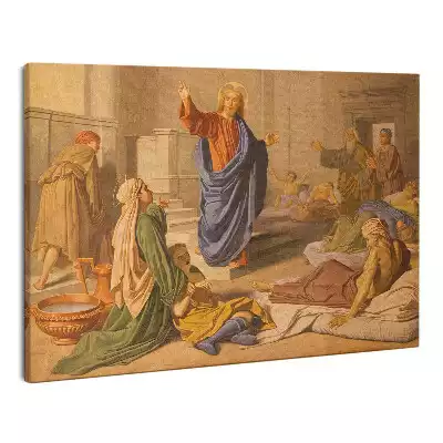 Zdjęcie na płótnie Jezus Uzdrowienie Cud