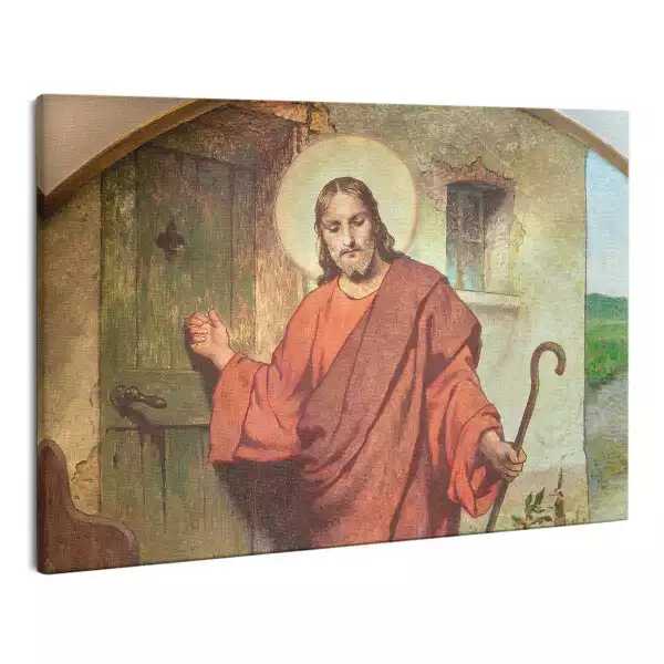 Zdjęcie na płótnie Pan Jezus Puka do drzwi