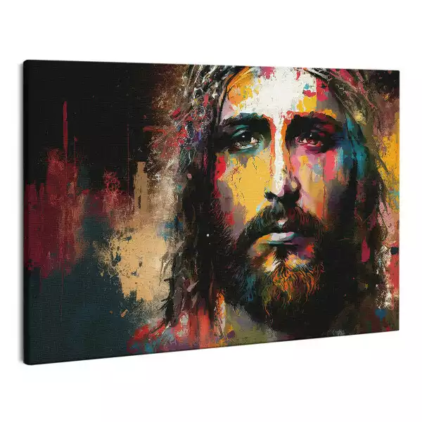 Zdjęcie na płótnie Portret Twarz Jezusa