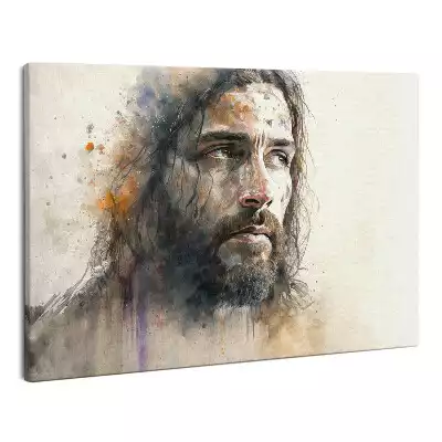 Zdjęcie na płótnie Akwarela Portret Jezusa