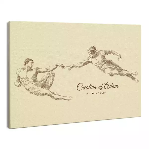 Zdjęcie na płótnie Stworzenie Adama