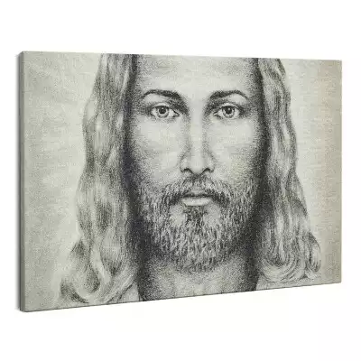 Zdjęcie na płótnie Szkic Portret Jezusa Chrystusa