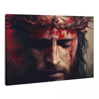 Zdjęcie na płótnie Jezus Cierpiący w Koronie