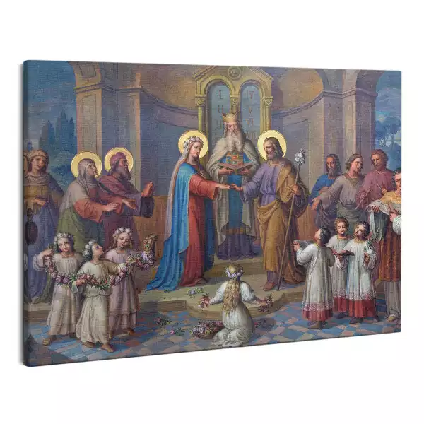 Zdjęcie na płótnie Ślub Maryi i Józefa w kościele Karmelitów