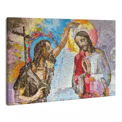 Zdjęcie na płótnie Mozaika Chrzest Święty Jezusa Chrystusa