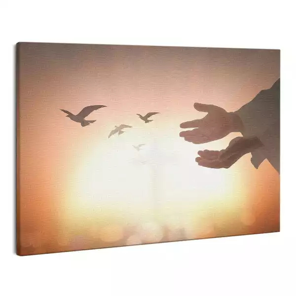 Zdjęcie na płótnie Boskie ręce Jezusa