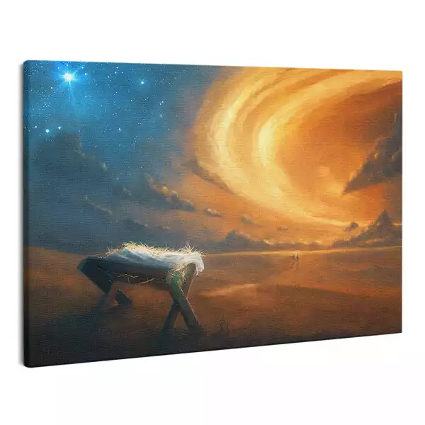 Zdjęcie na płótnie Żłobek i Gwiazda Betlejemska