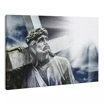 Zdjęcie na płótnie Kamienna statua Jezusa Chrystusa