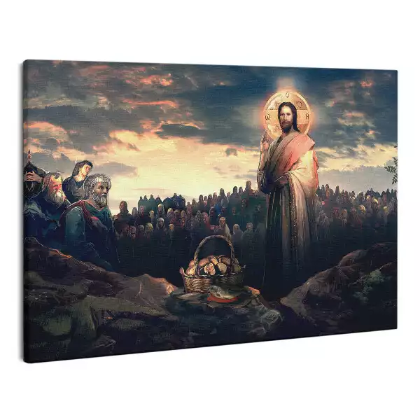 Zdjęcie na płótnie Cud rozmnożenie ryb i chleba