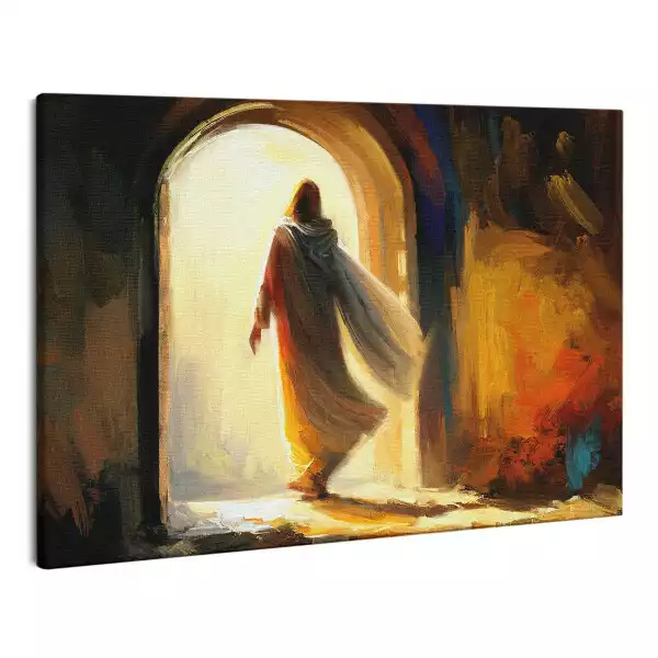 Zdjęcie na płótnie Ilustracja zmartwychwstanie Jezusa Chrystusa