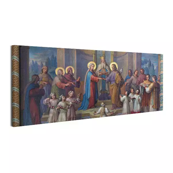 Obraz canvas Ślub Maryi i Józefa w kościele Karmelitów
