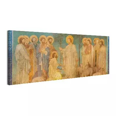 Obraz canvas „Paś owce moje” – Jezus i święty Piotr