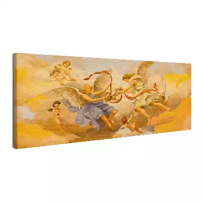 Obraz canvas Fresk Aniołowie z kluczami Świętego Piotra