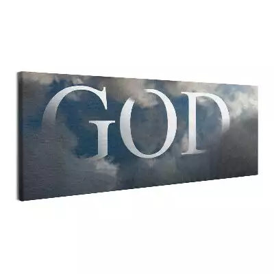 Obraz canvas Napis GOD na niebie