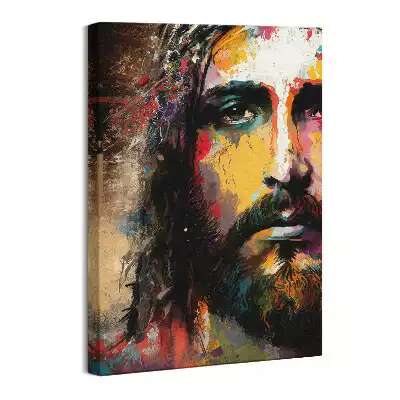 Obraz na płótnie Portret Twarz Jezusa