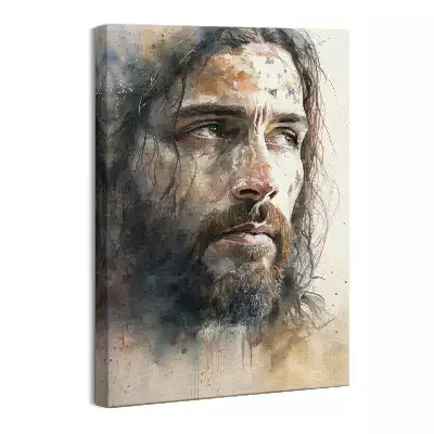 Obraz na płótnie Akwarela Portret Jezusa