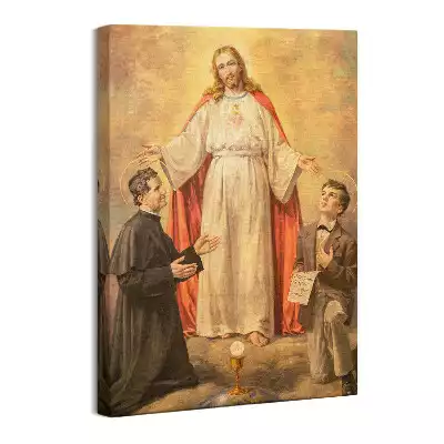 Obraz na płótnie Jezus Chrystus ze Świętymi