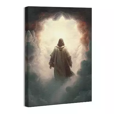 Obraz na płótnie Jezus w niebie chmurach