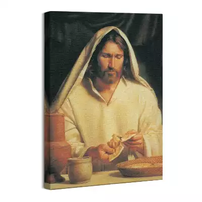 Obraz na płótnie Chrystus Jezus Łamiący Chleb