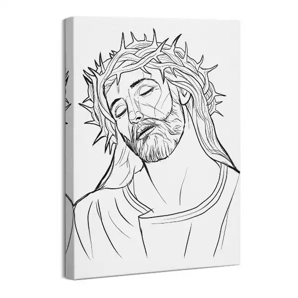 Obraz na płótnie Rysunek Jezus Chrystus