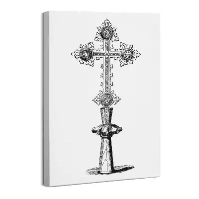 Obraz na płótnie Rysunek Krzyż Święty