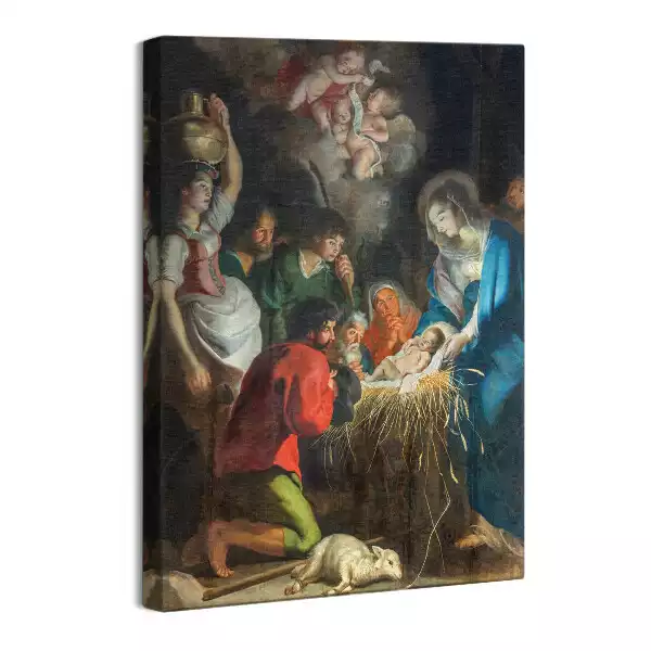 Obraz na płótnie Narodziny Jezusa w stajence