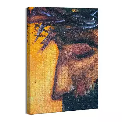 Obraz na płótnie Twarz Jezusa w koronie cierniowej