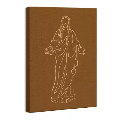 Obraz na płótnie Line-art minimalistyczna grafika Jezusa