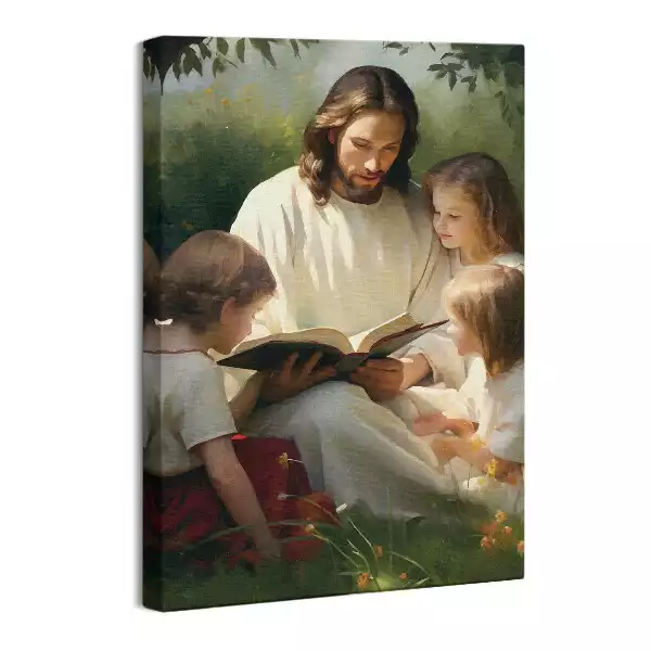 Obraz na płótnie Jezus Chrystus z dziećmi