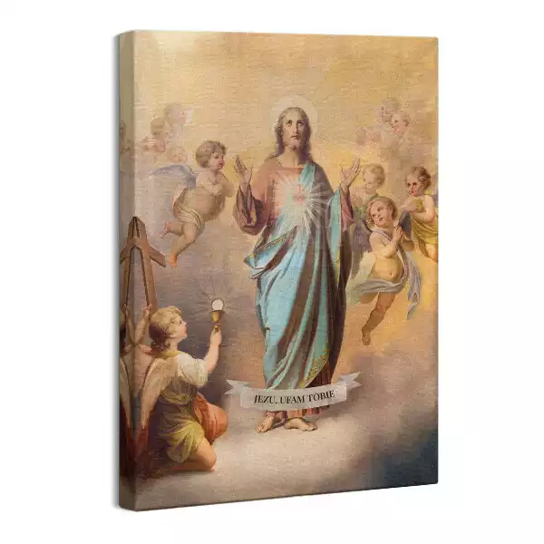 Obraz na płótnie Inskrypcja Jezu Ufam Tobie