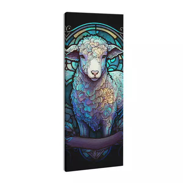 Obraz drukowany na płótnie baranek motyw religijny