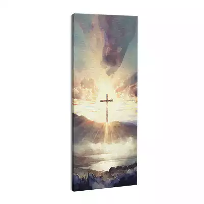 Obraz drukowany na płótnie Krzyż Symbol Chrześcijański