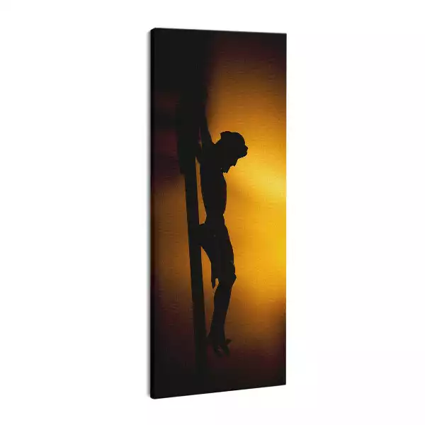 Obraz drukowany na płótnie Krzyż i Chrystus