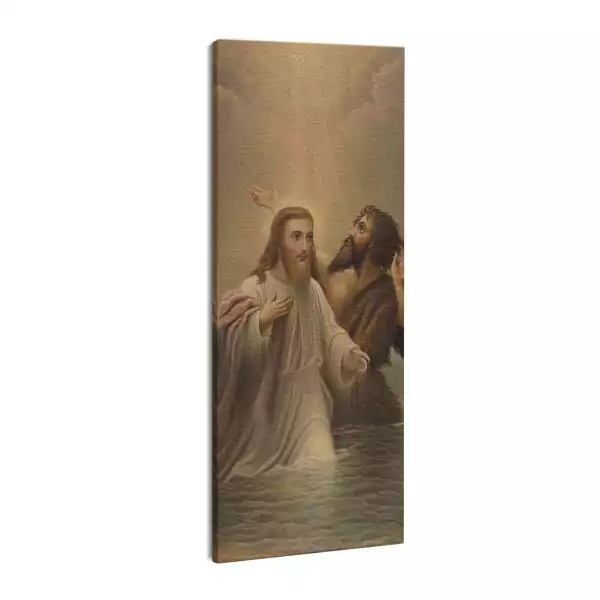 Obraz drukowany na płótnie Chrzest Święty Jezusa