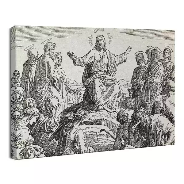 Obraz drukowany na płótnie Jezus i uczniowie