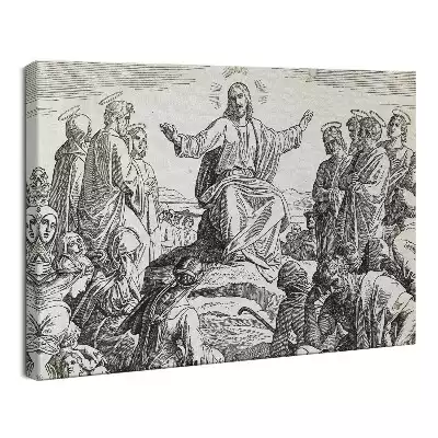 Obraz drukowany na płótnie Jezus i uczniowie