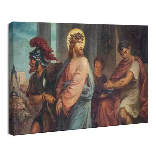 Obraz drukowany na płótnie Jezus Chrystus przed Piłatem