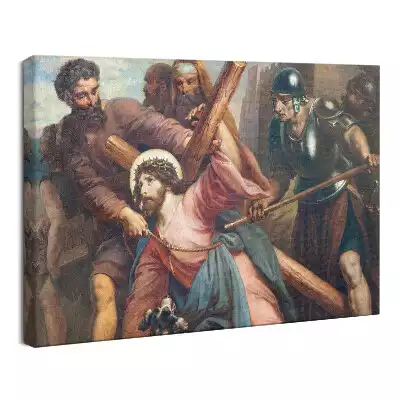 Obraz drukowany na płótnie Jezus Chrystus Droga Krzyżowa