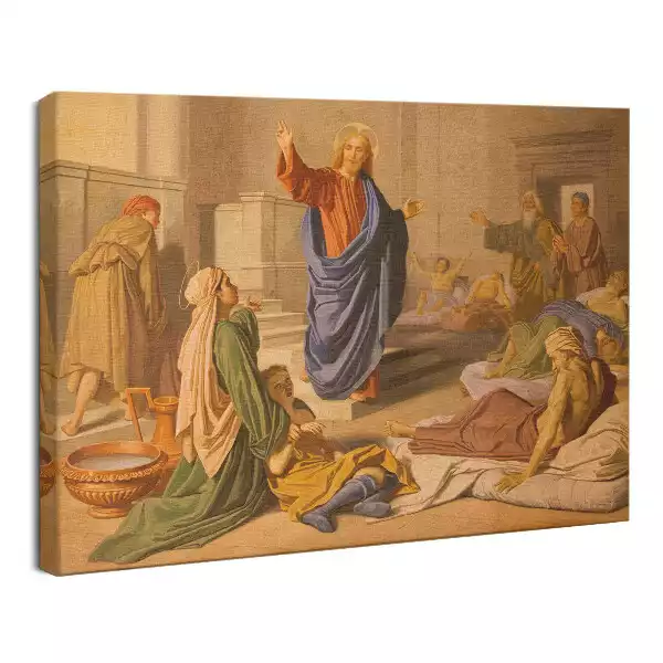 Obraz drukowany na płótnie Jezus Uzdrowienie Cud