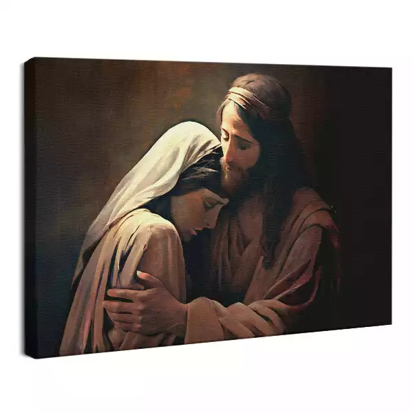 Obraz drukowany na płótnie Uzdrowienie Jezusa Chrystusa