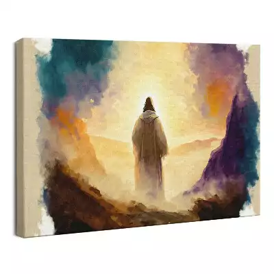 Obraz drukowany na płótnie Jezus w Niebie